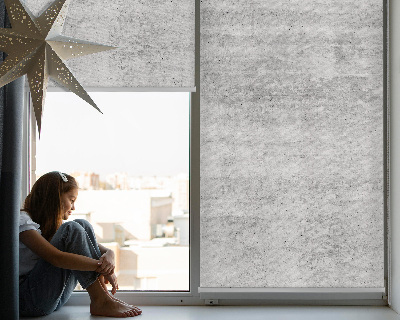 Roller blind for large window Gray texture
