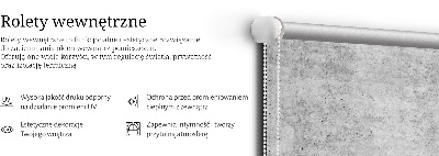 Roller blind for large window Gray texture