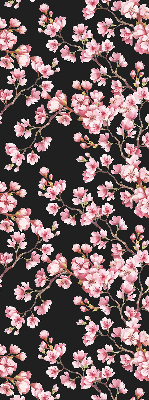 Roller blind for large window Flowers from the tree