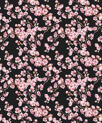 Roller blind for large window Flowers from the tree