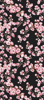 Roller blind for large window Flowers from the tree