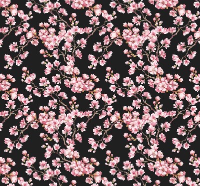 Roller blind for large window Flowers from the tree