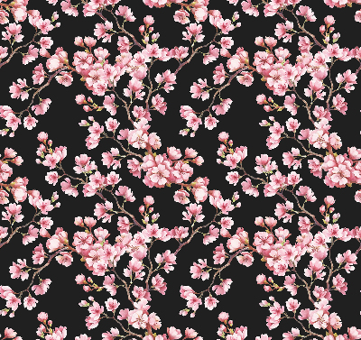 Roller blind for large window Flowers from the tree