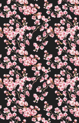 Roller blind for large window Flowers from the tree