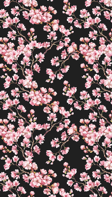 Roller blind for large window Flowers from the tree