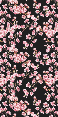 Roller blind for large window Flowers from the tree