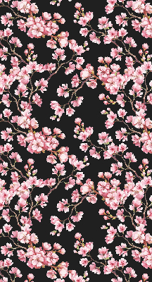 Roller blind for large window Flowers from the tree