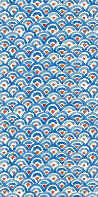 Modern roller blind Colorful scales