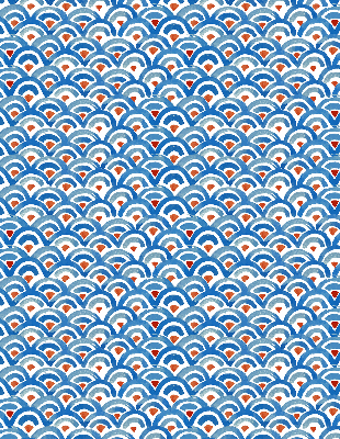 Modern roller blind Colorful scales