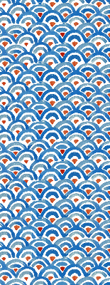 Modern roller blind Colorful scales