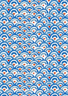 Modern roller blind Colorful scales