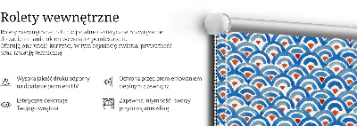 Modern roller blind Colorful scales