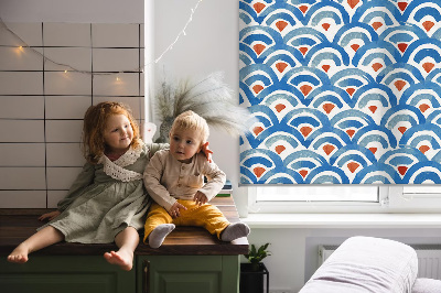 Modern roller blind Colorful scales