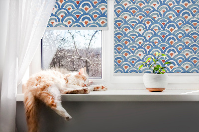 Modern roller blind Colorful scales