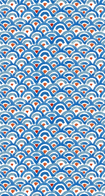 Modern roller blind Colorful scales
