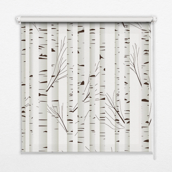 Roller blind for large window Birches