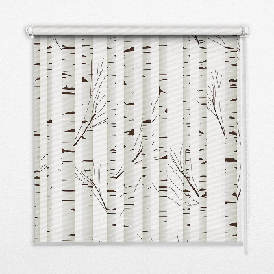 Roller blind for large window Birches