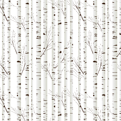 Roller blind for large window Birches
