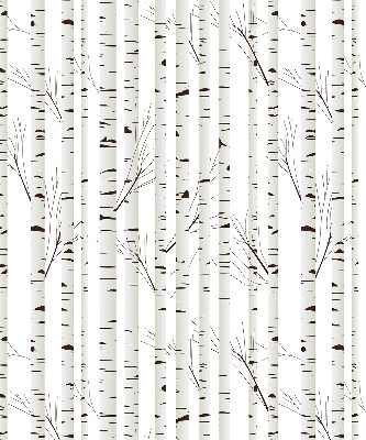 Roller blind for large window Birches