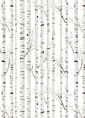 Roller blind for large window Birches