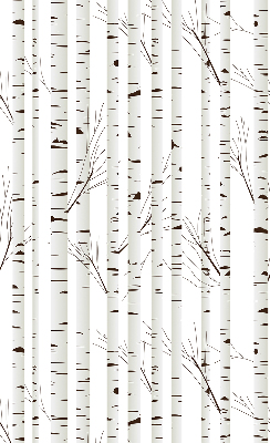 Roller blind for large window Birches