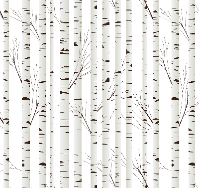 Roller blind for large window Birches
