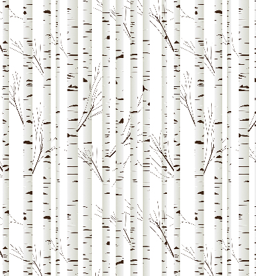 Roller blind for large window Birches