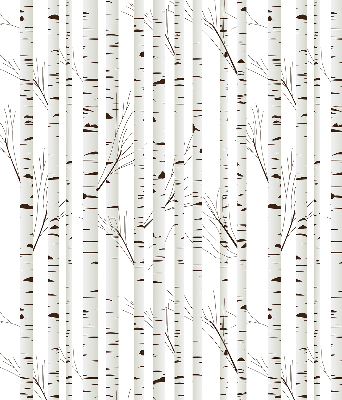 Roller blind for large window Birches