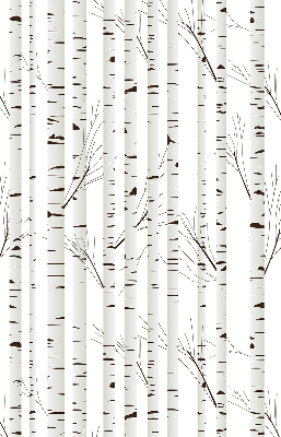 Roller blind for large window Birches