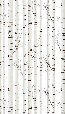 Roller blind for large window Birches