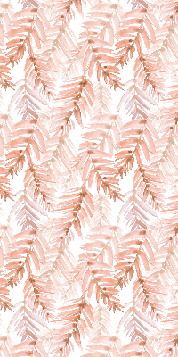 Fabric roller blind Pink leaves