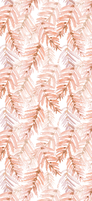Fabric roller blind Pink leaves
