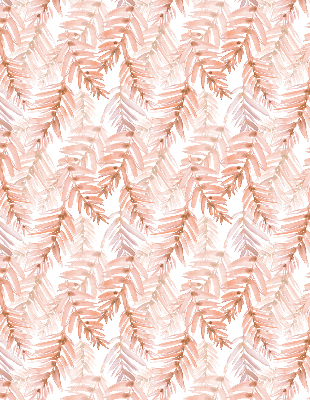 Fabric roller blind Pink leaves
