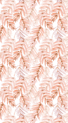 Fabric roller blind Pink leaves