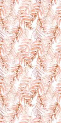 Fabric roller blind Pink leaves