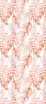 Fabric roller blind Pink leaves