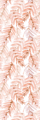 Fabric roller blind Pink leaves