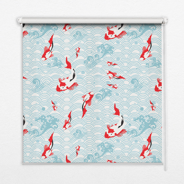Modern roller blind Fish in the water