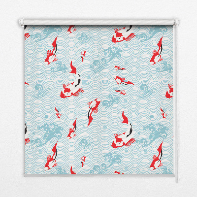 Modern roller blind Fish in the water