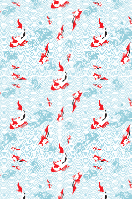Modern roller blind Fish in the water