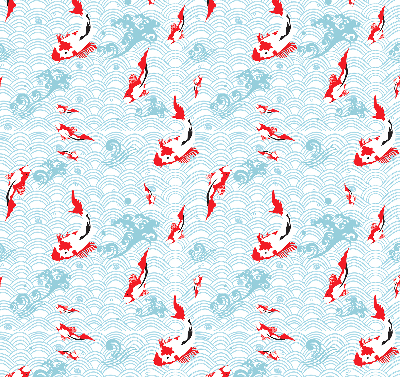 Modern roller blind Fish in the water