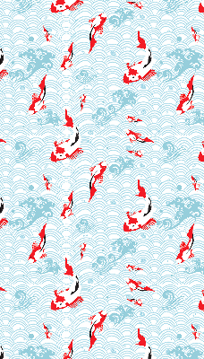 Modern roller blind Fish in the water