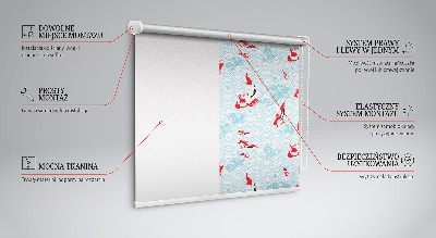 Modern roller blind Fish in the water