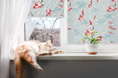 Modern roller blind Fish in the water