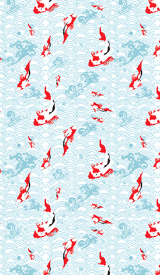 Modern roller blind Fish in the water