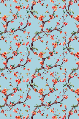 Roller blind for large window Flower buds from trees