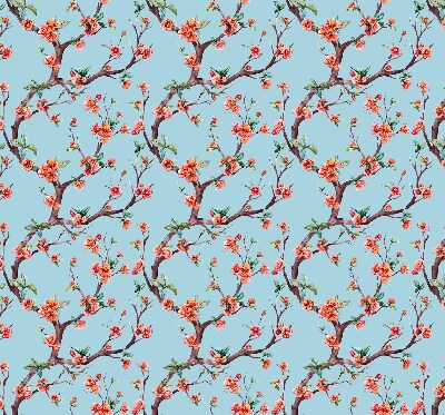 Roller blind for large window Flower buds from trees