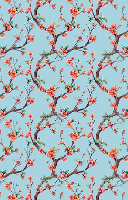 Roller blind for large window Flower buds from trees