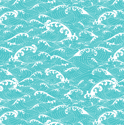 Fabric roller blind Waves