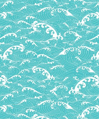 Fabric roller blind Waves